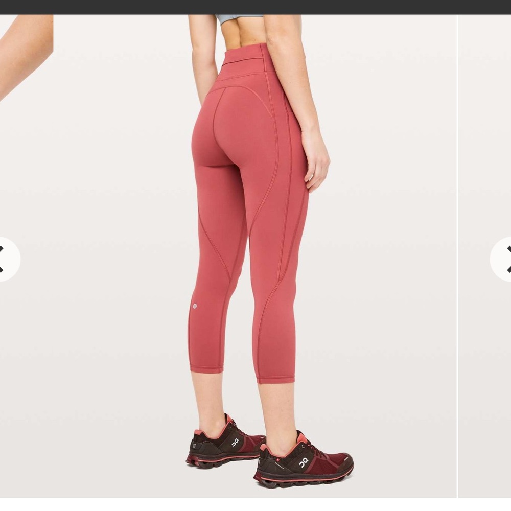 EUC Lululemon Time to Sweat crop